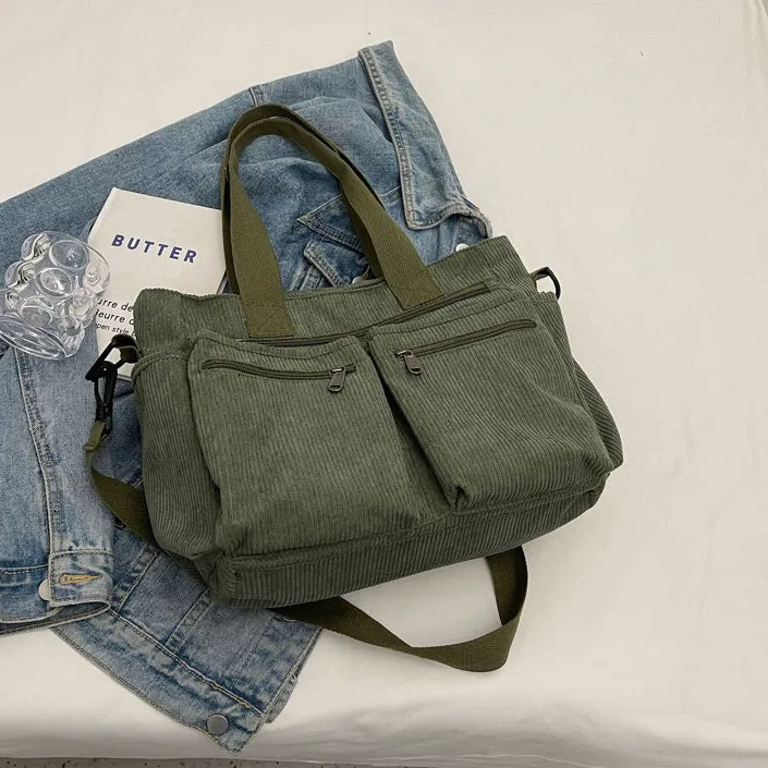 Corduroy Book Tote