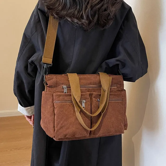 Corduroy Book Tote