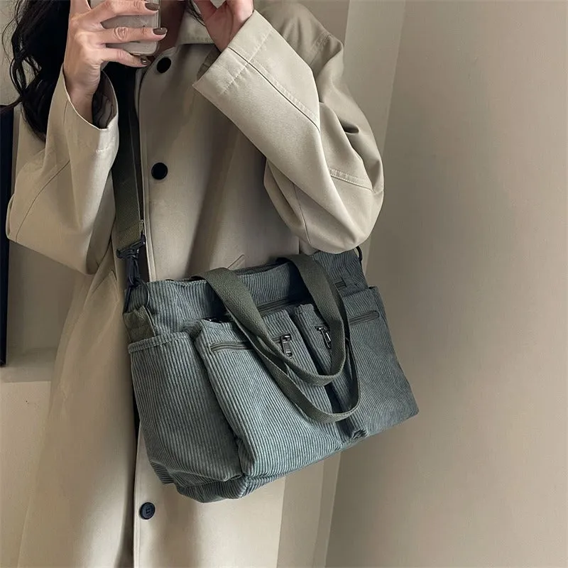 Corduroy Book Tote