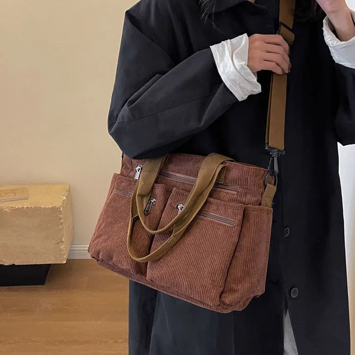 Corduroy Book Tote