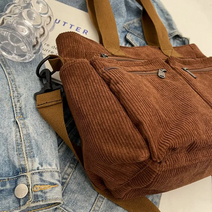 Corduroy Book Tote