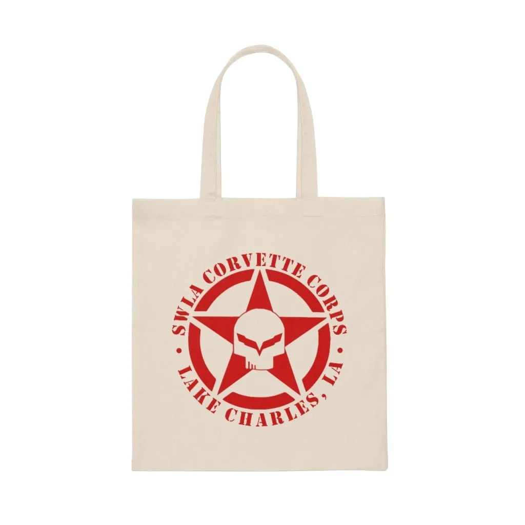 Corvette Club Logo Canvas Tote Bag