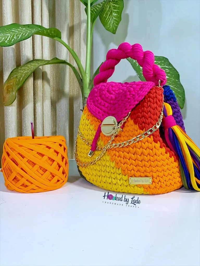 Covered version: 'Nana' Multicolored bucket bag