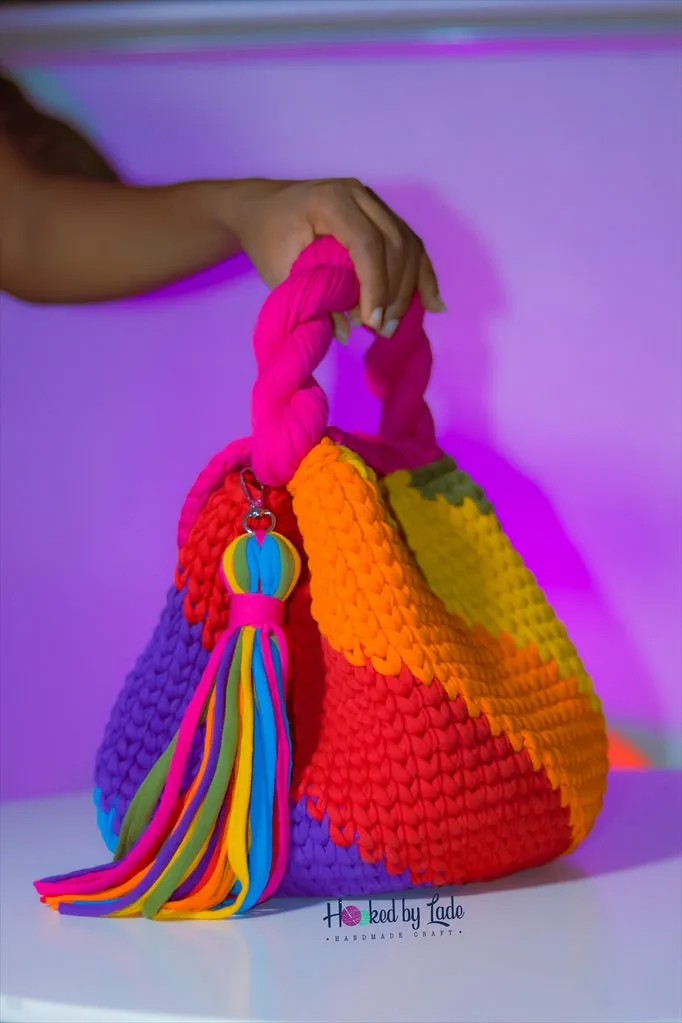 Covered version: 'Nana' Multicolored bucket bag