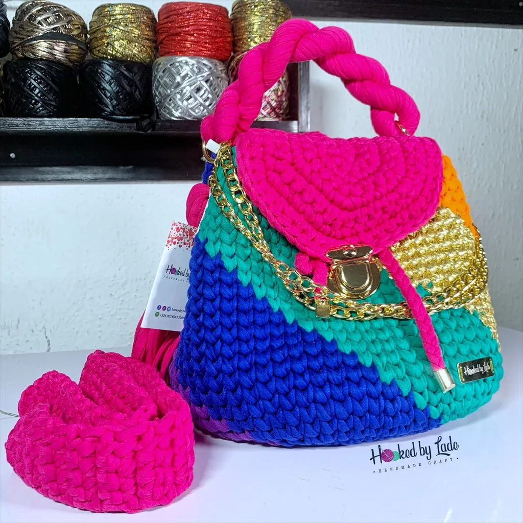 Covered version: 'Nana' Multicolored bucket bag