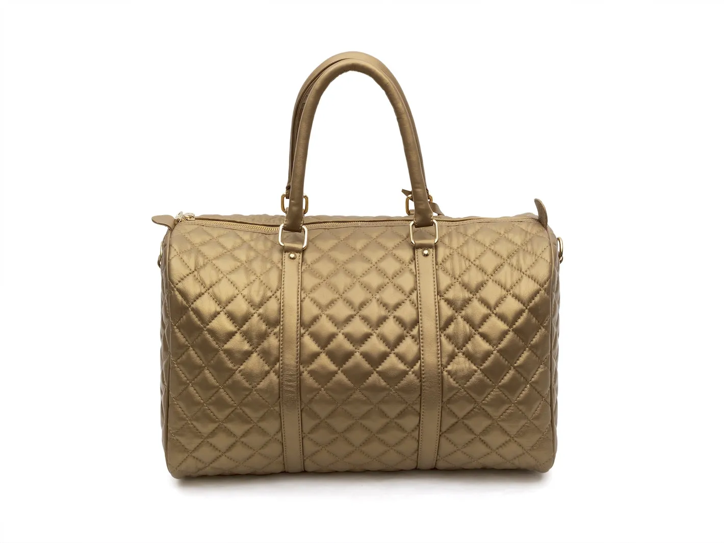 Diamond Quilted Classic Weekender Tote Bag
