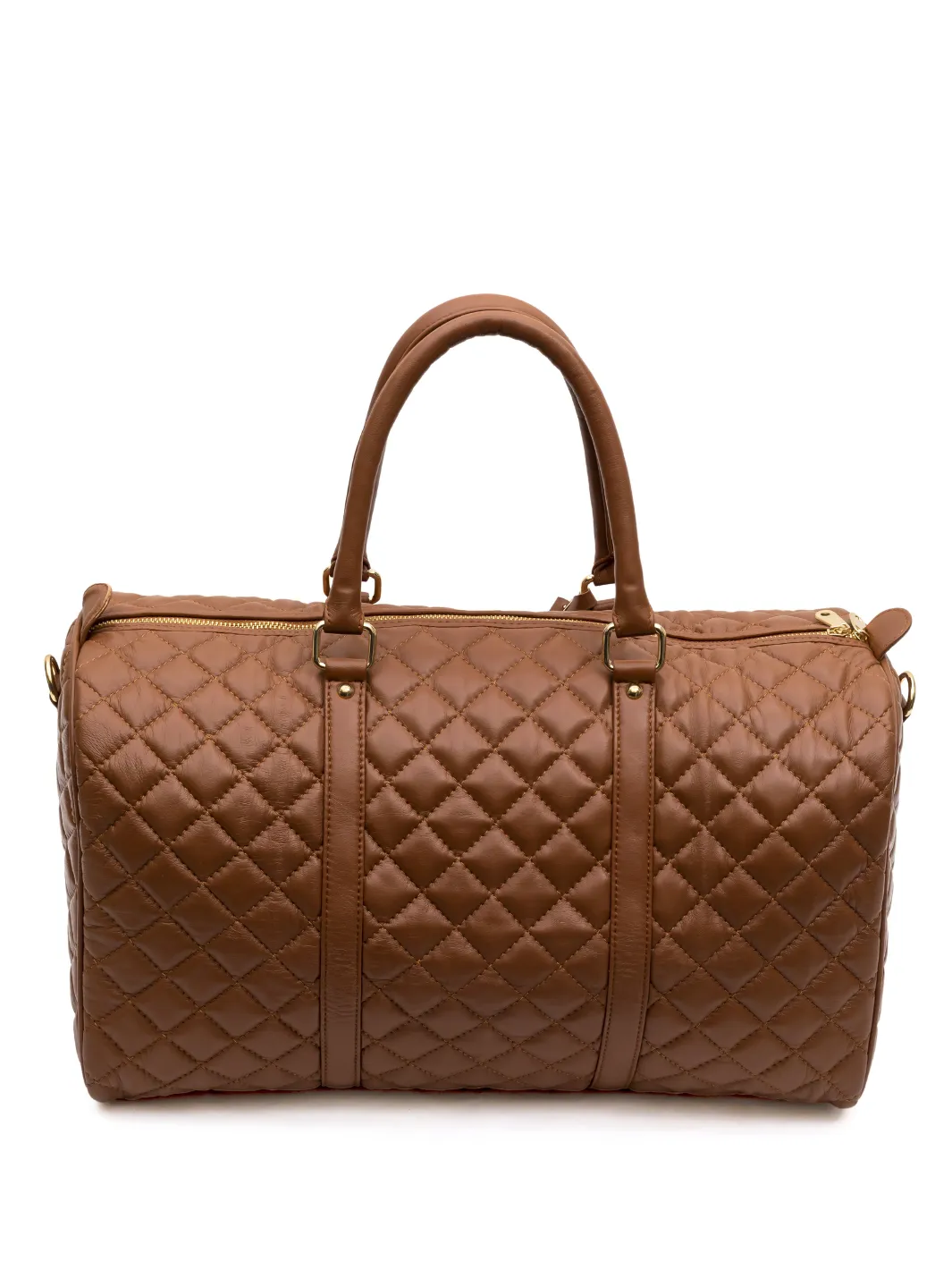 Diamond Quilted Classic Weekender Tote Bag