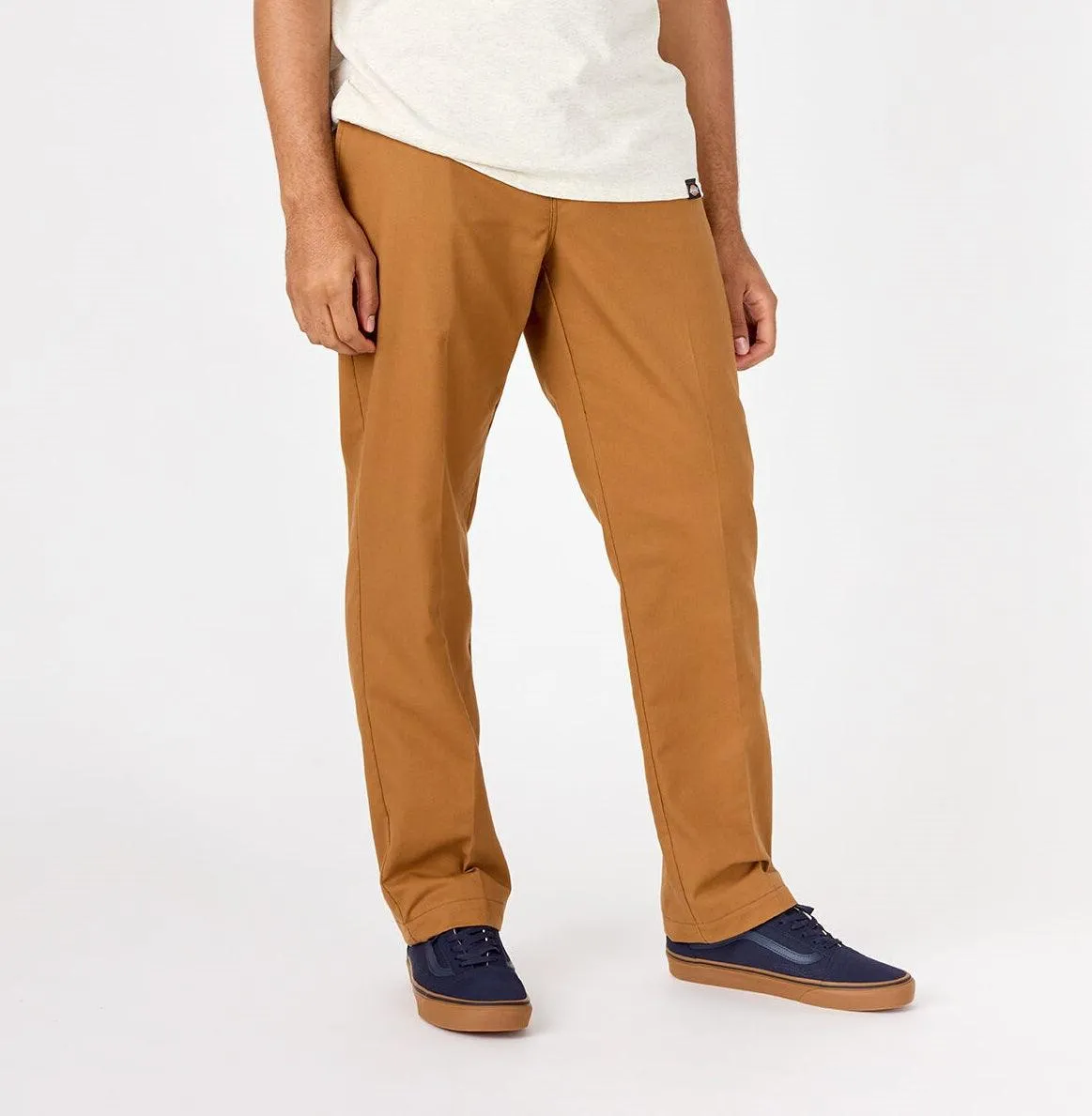 DICKIES Skateboarding Slim Straight Flex Pant Brown Duck