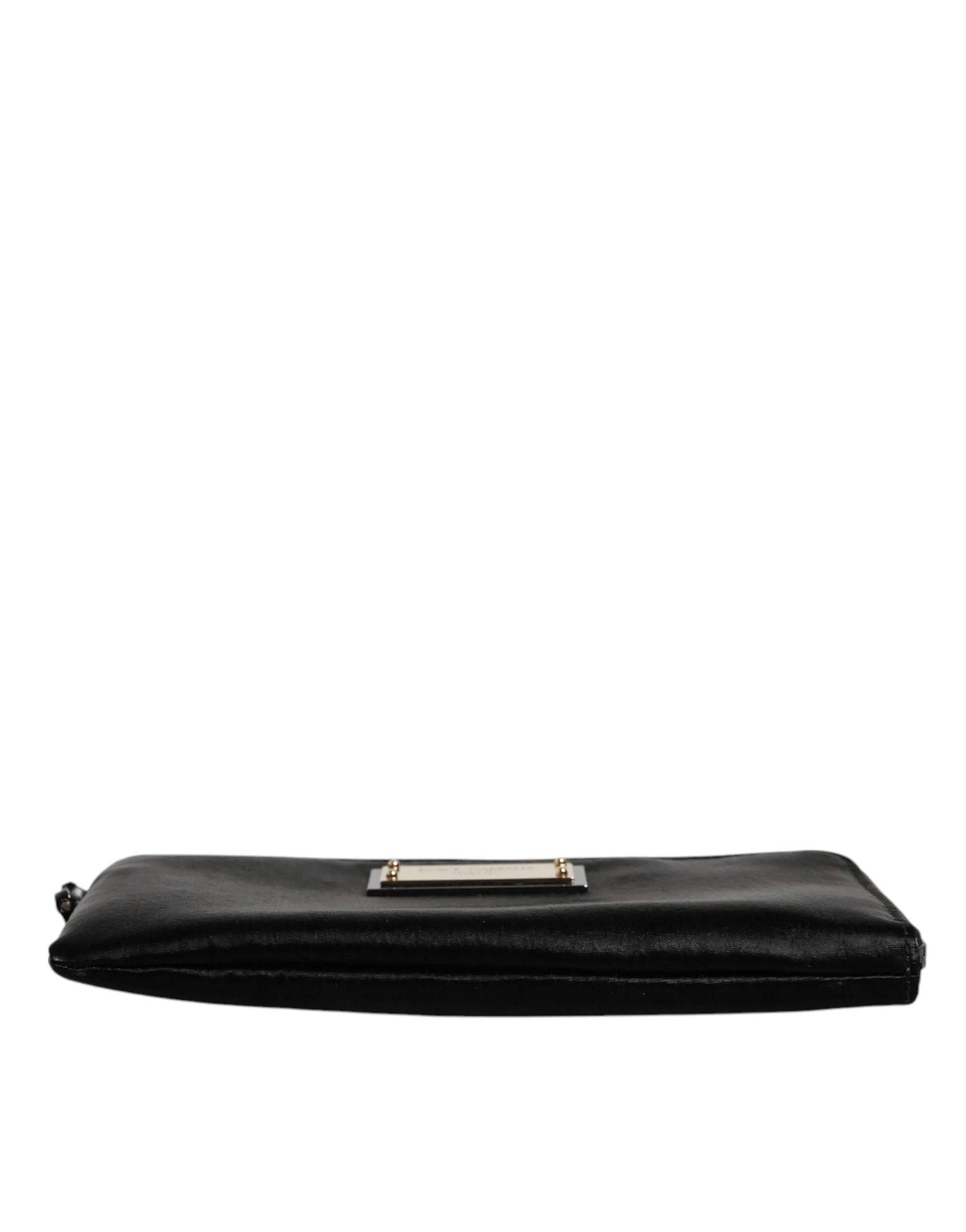 Dolce&Gabbana Women Black Multifunctional Kit Bag Leather Casual Keyring Clutch