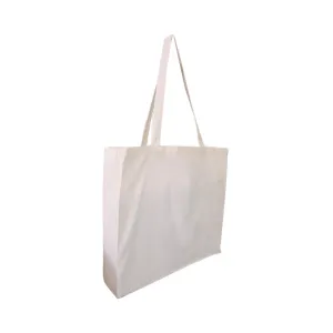 EC-04 Natural Calico Tote Bag with Gusset