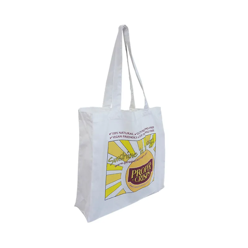 EC-04 Natural Calico Tote Bag with Gusset