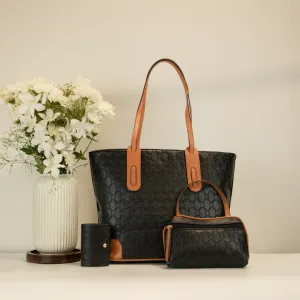 Everyday Tote Bag   wallet   mini pouch - Black
