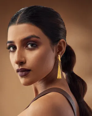 Fashion Jewellery-24K Gold plated Brass-Earring Perched tota-Gold-R2024-01-ER-G-Fashion Edit Rumri Jewellery