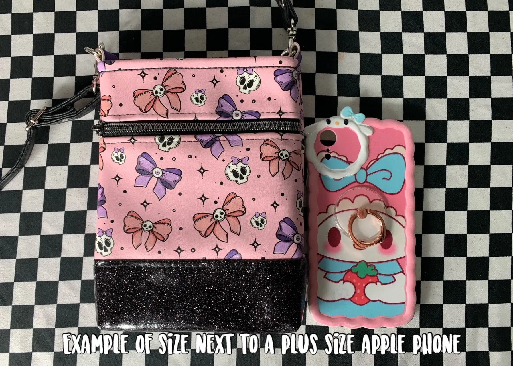 Favourite characters love fan art crossbody bag