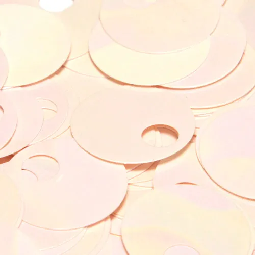 Flat Round Top Large Hole Sequin #22 Light Pink (Opaque Iris)