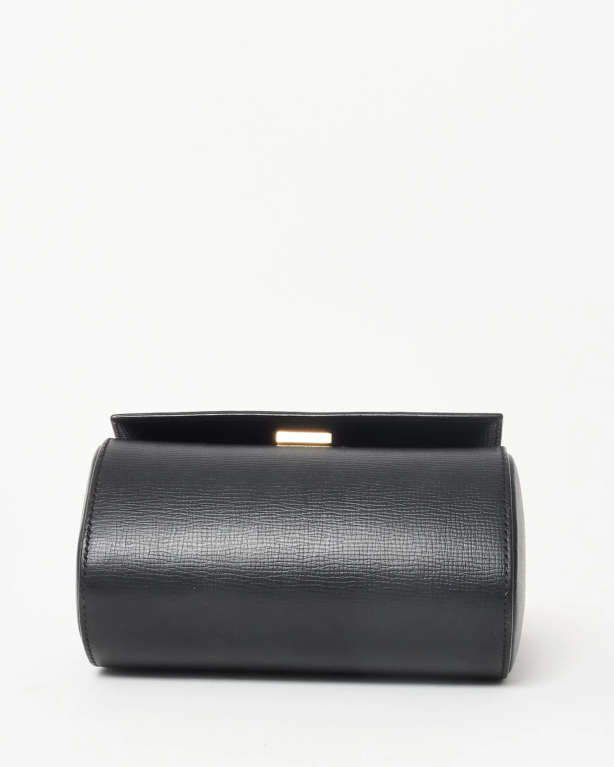 Givenchy Black Grained Leather Mini Pandora Box Crossbody Bag