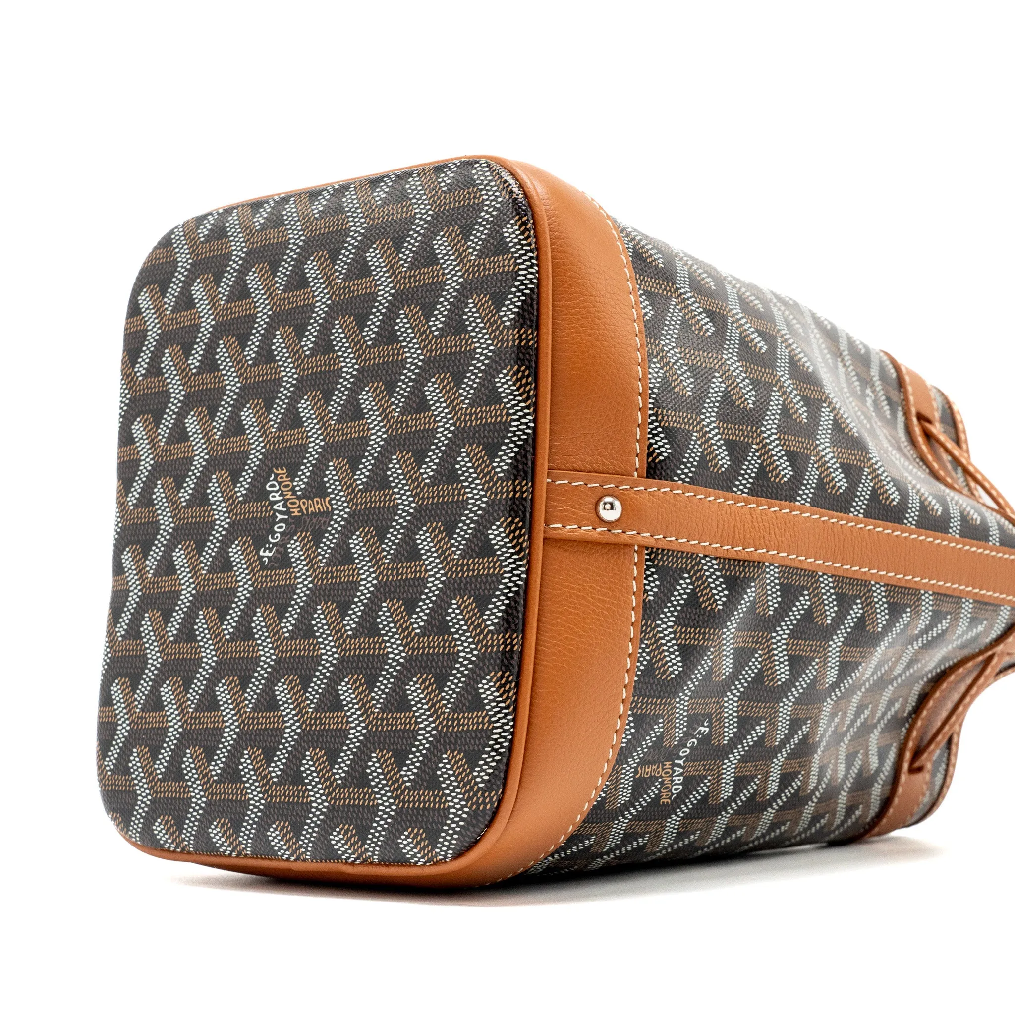 Goyard Petit Flot Bucket Bag Canvas / calfskin brow SHW