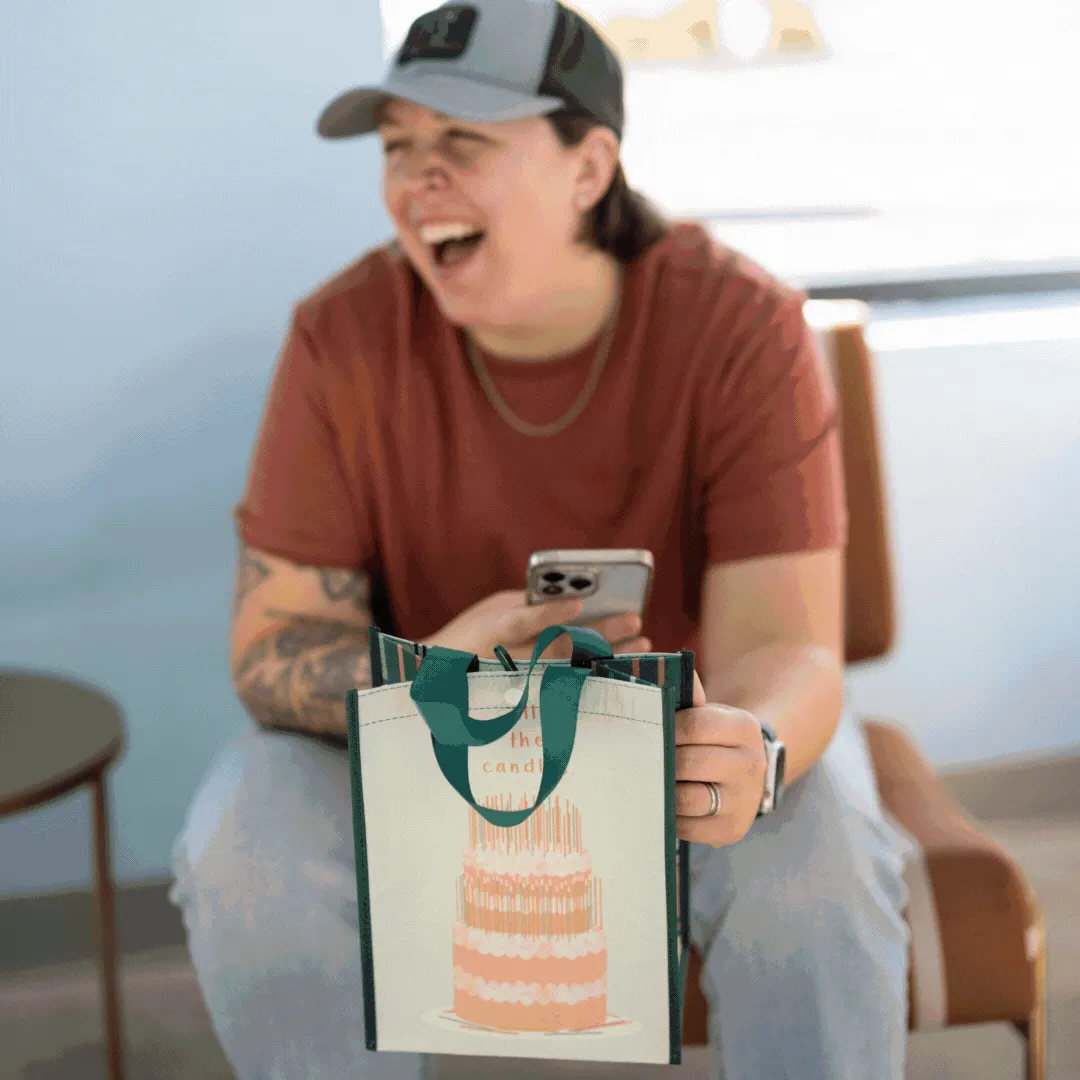 Gratitude Bundle | Reusable Gift Bag   QR Greeting Card | 8 Pieces