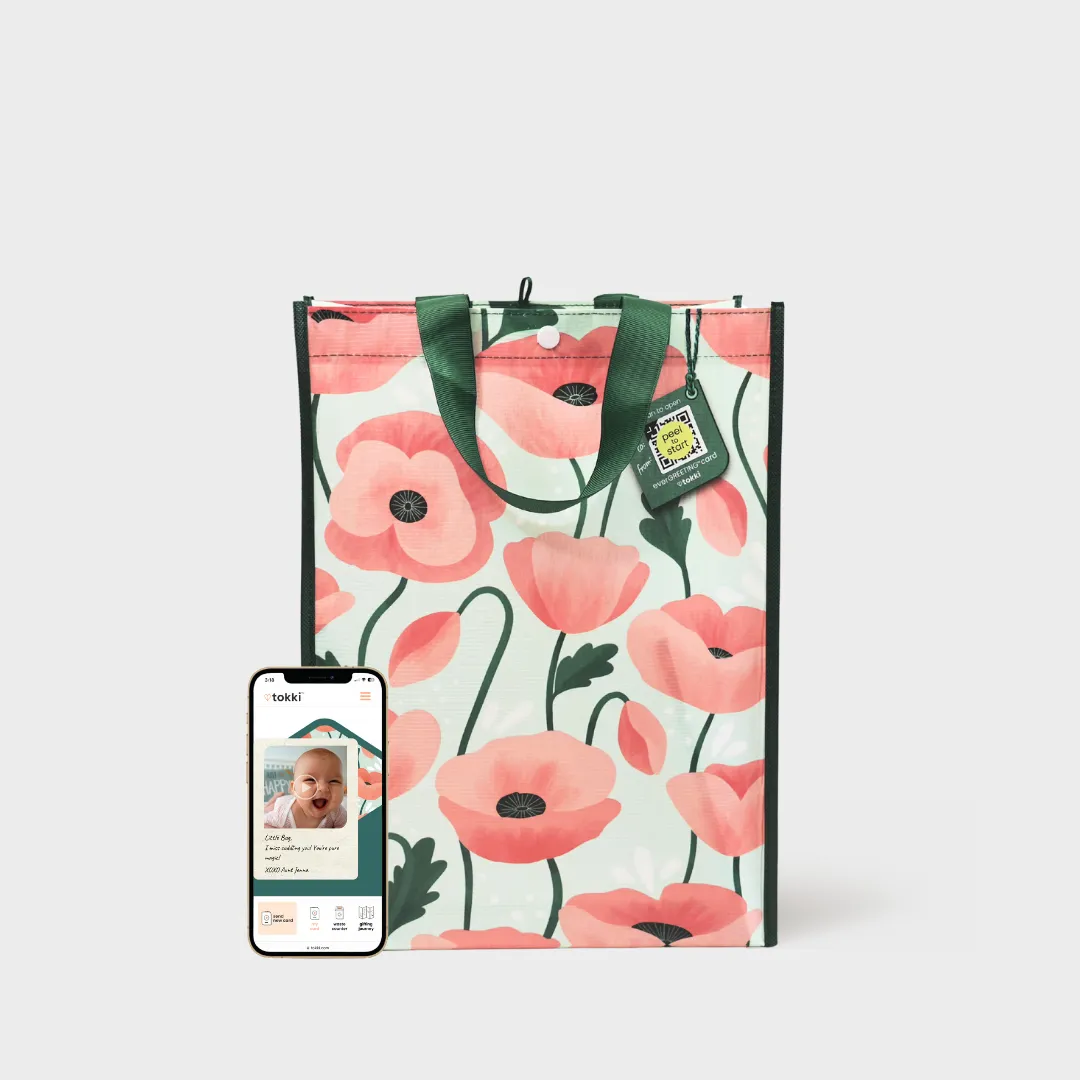 Gratitude Bundle | Reusable Gift Bag   QR Greeting Card | 8 Pieces