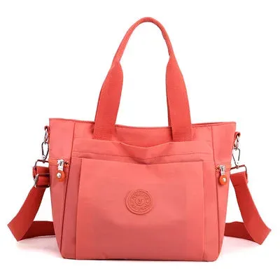 Handbags Women Waterproof Nylon Shoulder Bag for Ladies Elegant Female Travel Big Tote Bags Belt Adjustable Designer Mommy Bolsa