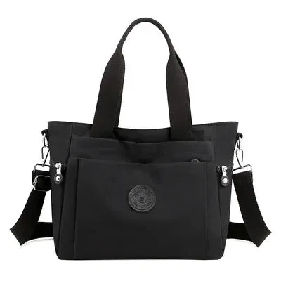 Handbags Women Waterproof Nylon Shoulder Bag for Ladies Elegant Female Travel Big Tote Bags Belt Adjustable Designer Mommy Bolsa