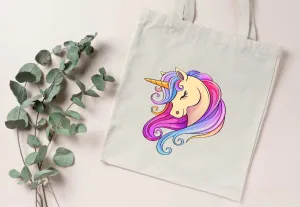 Handmakers Unicorn Print Canvas Tote Bag for Return Gift Bags (set of 2)