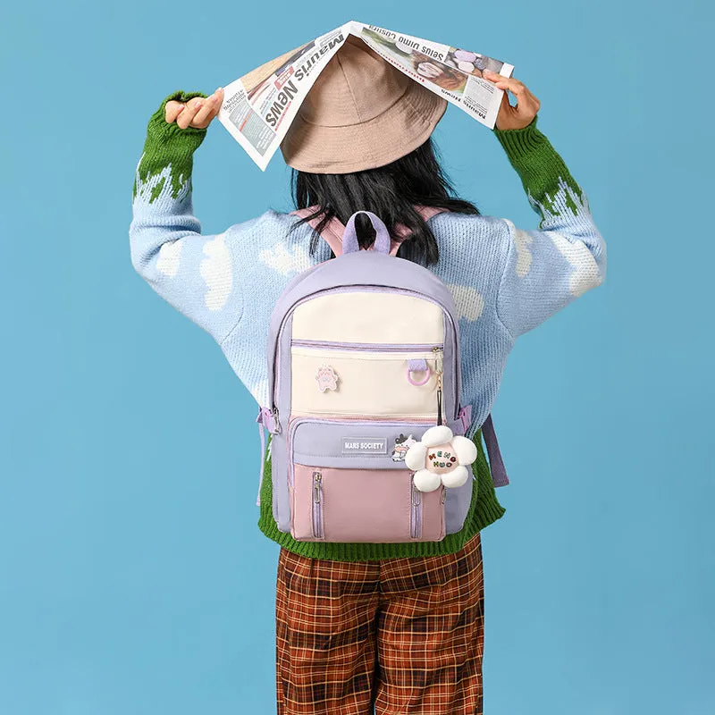 HARAJUKU BRIGHT COLOR LARGE CAPACITY BACKPACK UB2610