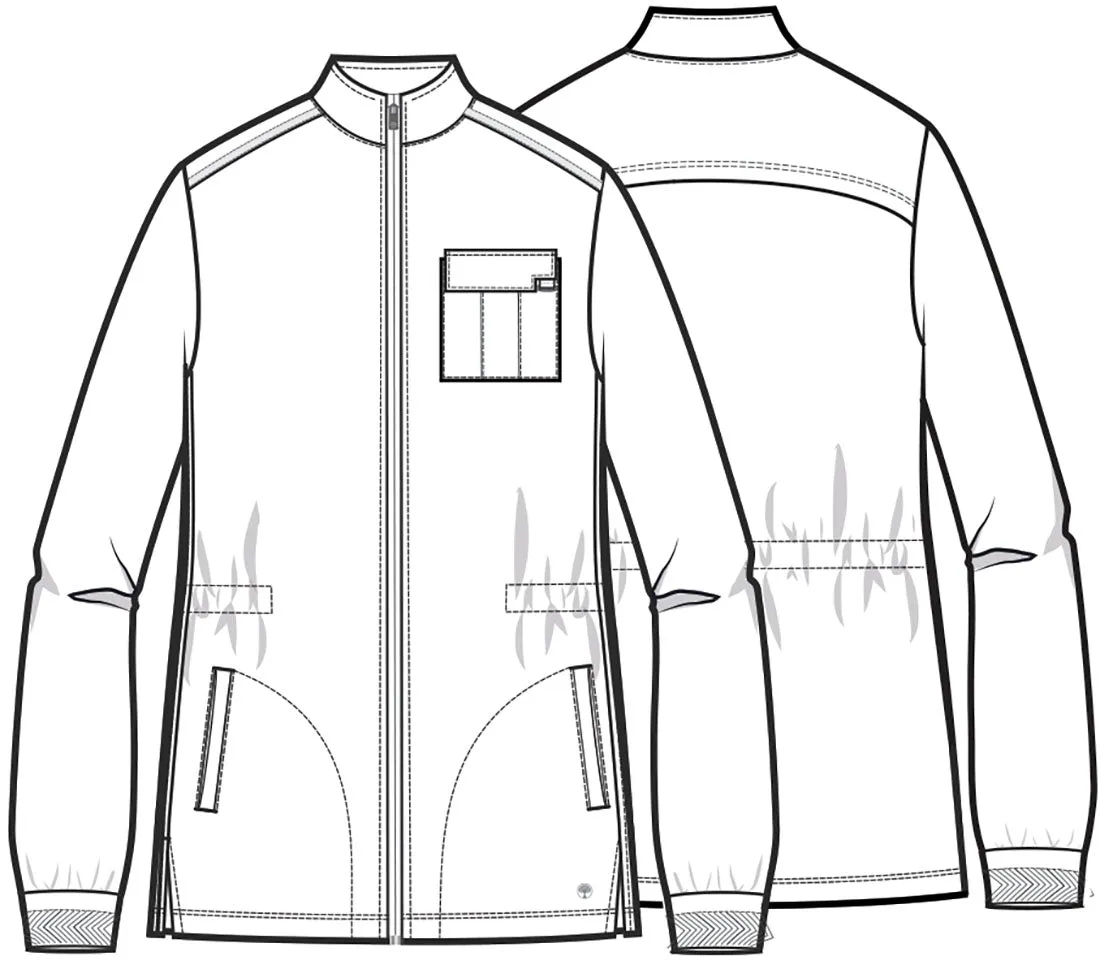 HH Quest HH361 Men's Zip Front Utility Jacket Heather Ash