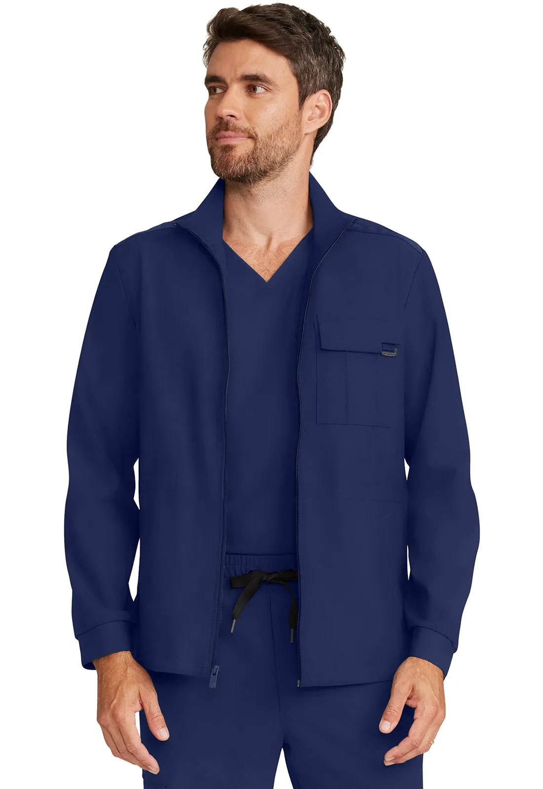HH Quest HH361 Men's Zip Front Utility Jacket Navy