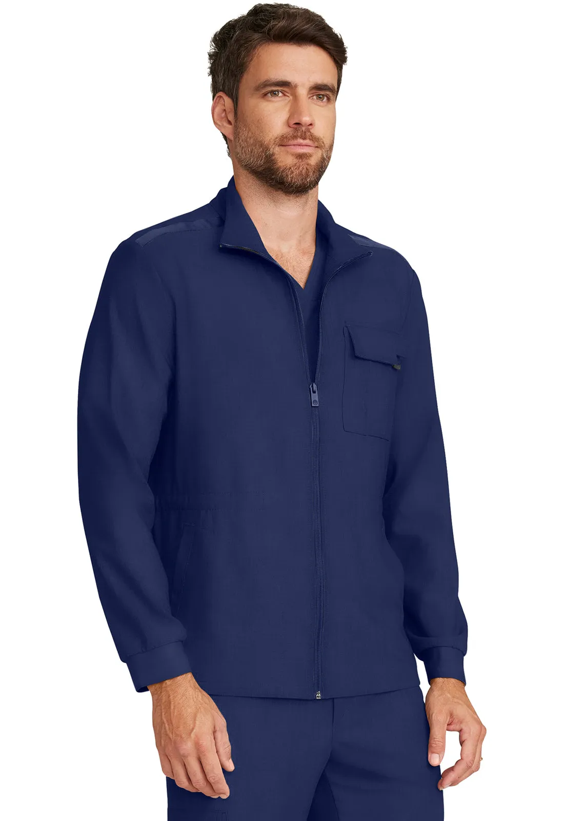 HH Quest HH361 Men's Zip Front Utility Jacket Navy