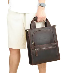High-Quality Men’s Leather Shoulder Bag Crossbody Business Tote