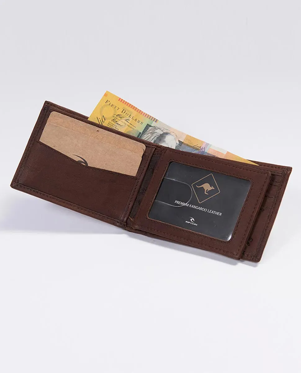 K-Roo RFID Slim ZF Leather Wallet | Brown