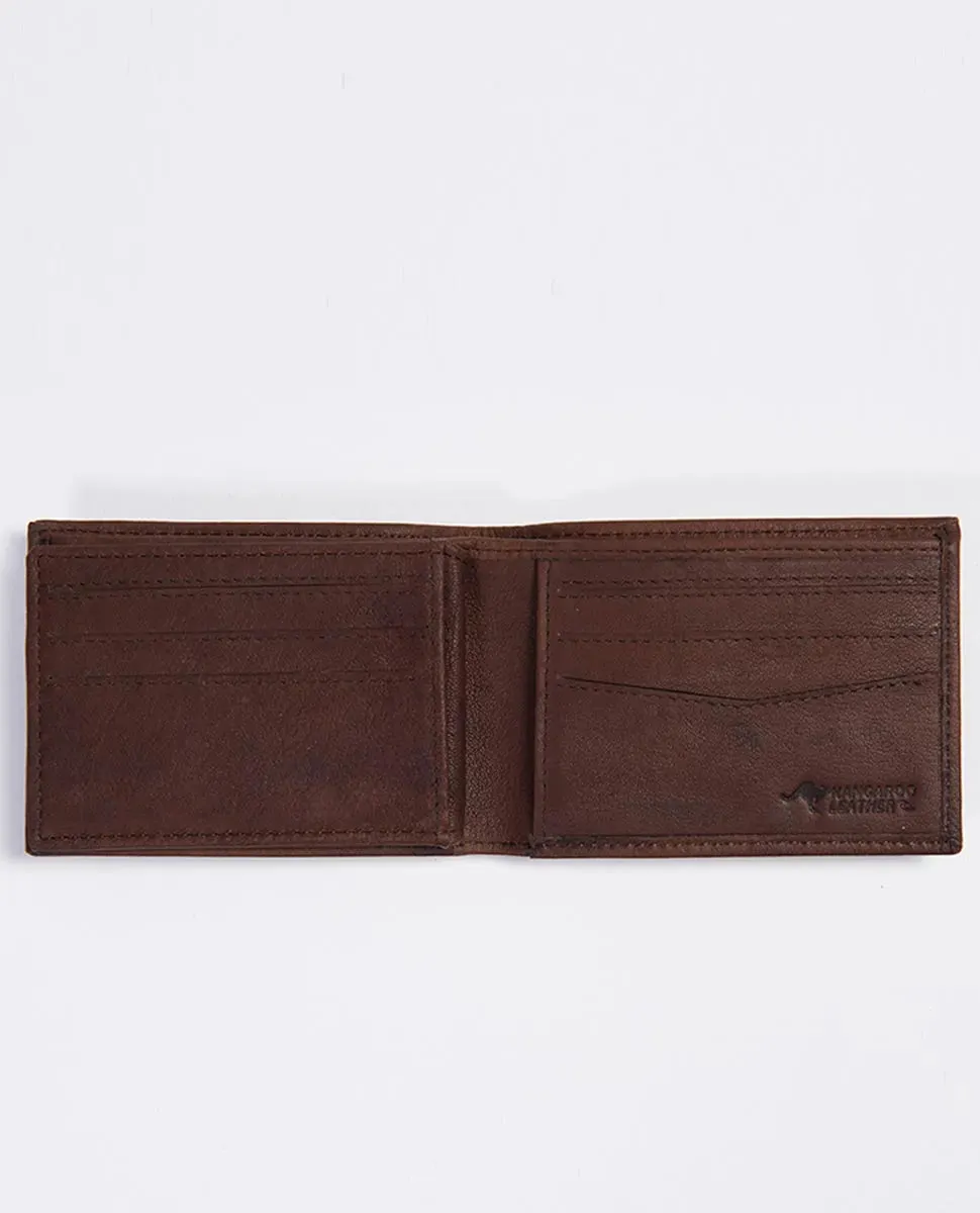 K-Roo RFID Slim ZF Leather Wallet | Brown