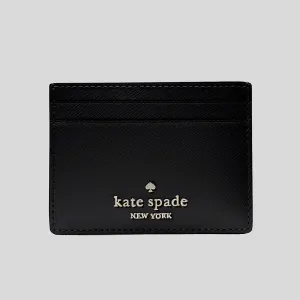 KATE SPADE Madison Small Slim Card Holder Black RS-KI368