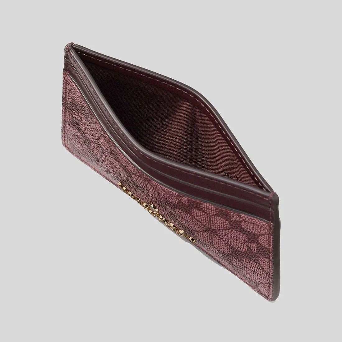 KATE SPADE Signature Spade Flower Small Slim Card Holder Grenache Multi RS-KI371