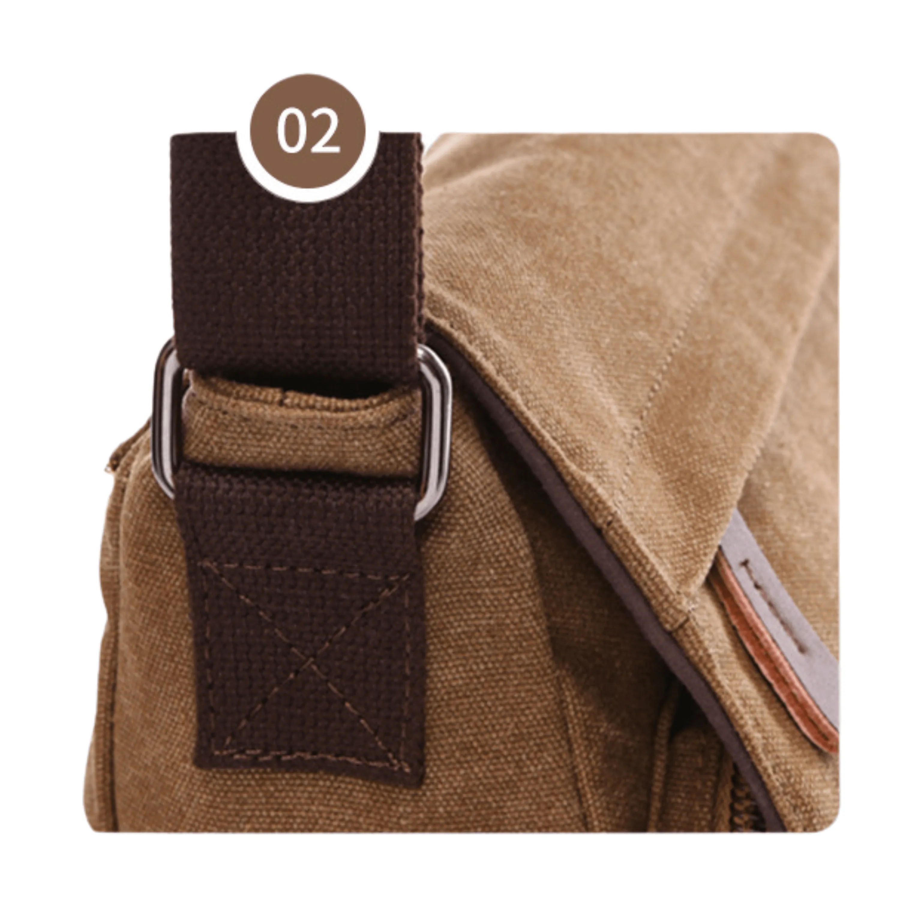 Large 13" &amp; Extra Large 15" Canvas Cross Body Messenger Satchel &amp; Computer Travel Bag
