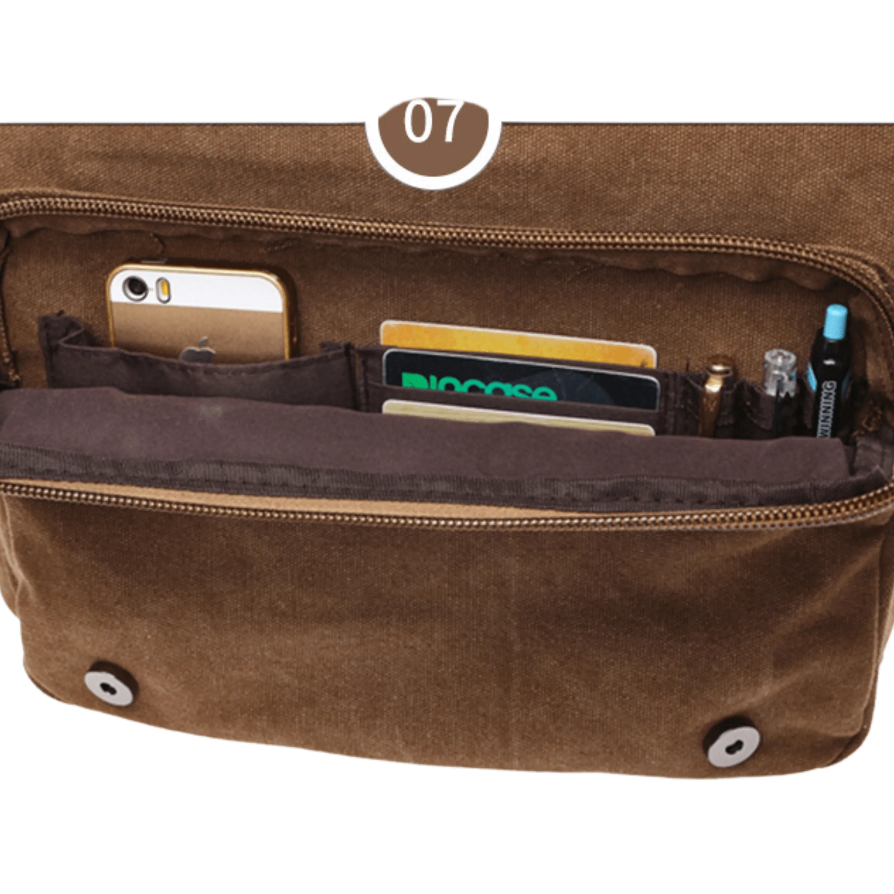 Large 13" &amp; Extra Large 15" Canvas Cross Body Messenger Satchel &amp; Computer Travel Bag