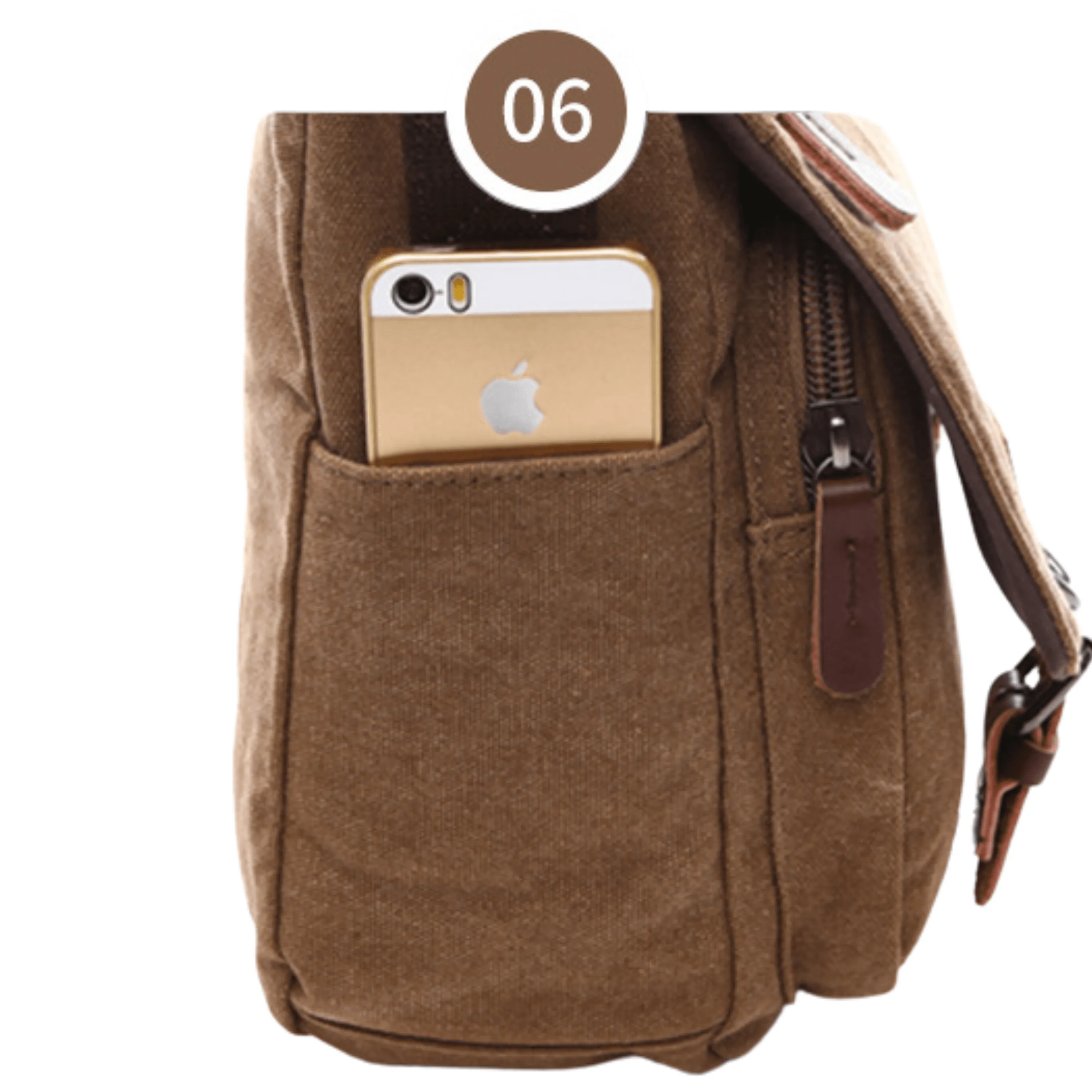 Large 13" &amp; Extra Large 15" Canvas Cross Body Messenger Satchel &amp; Computer Travel Bag