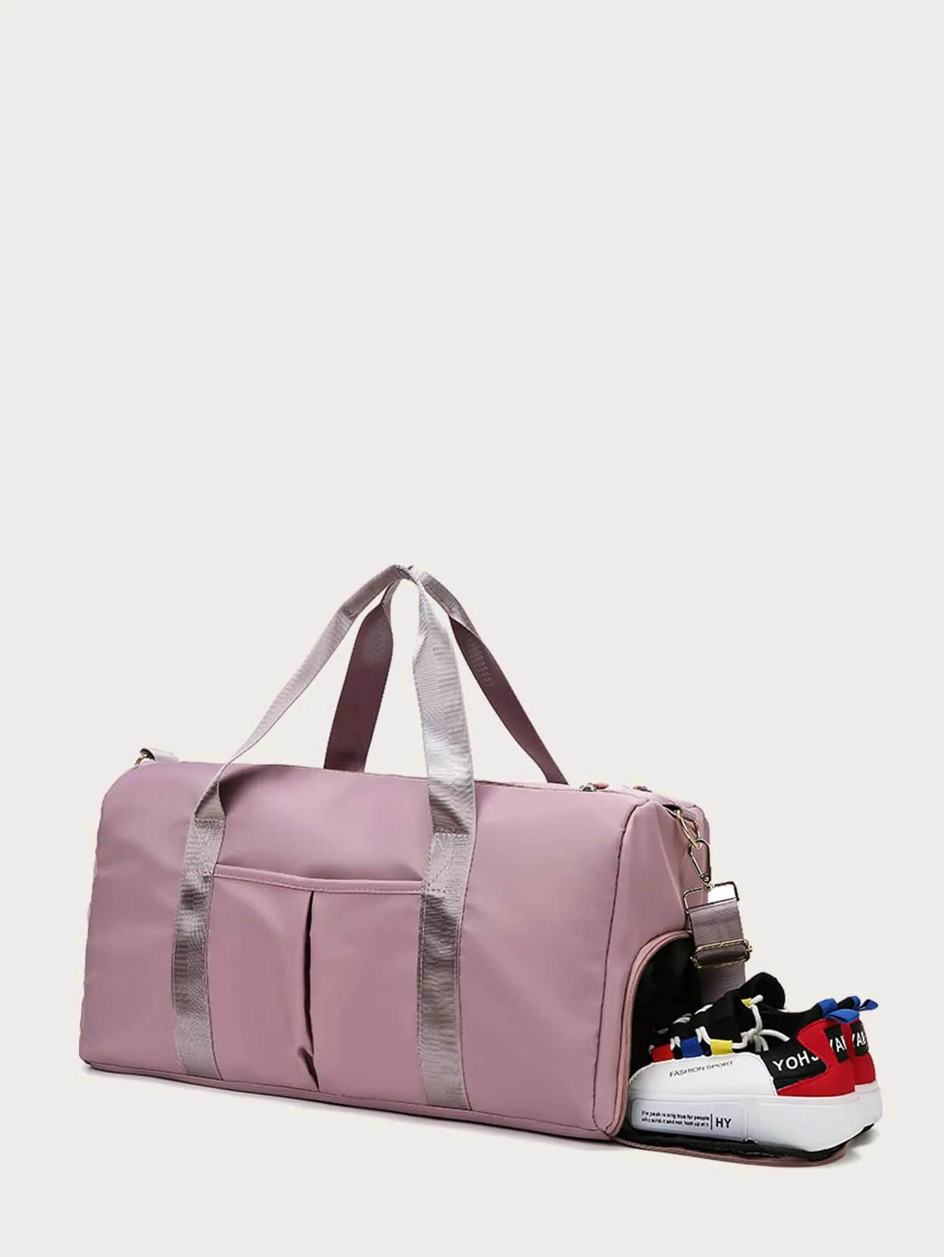 Large Capacity Duffel Bag - Dusty Pink- FD ⚡