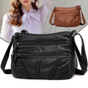 Large Capacity Wave Leather Case
