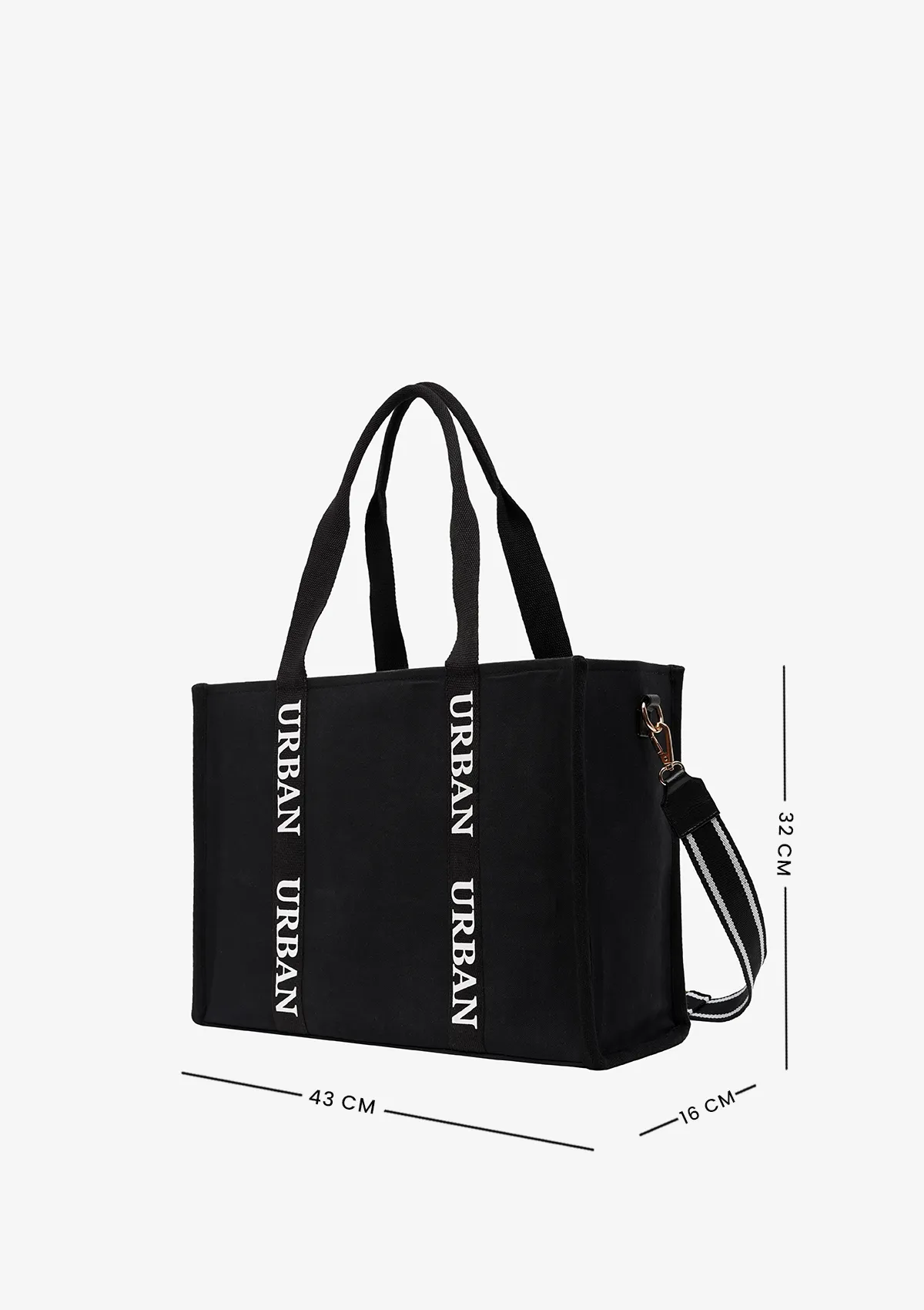 LARGE URBAN TOTE BAG BLACK