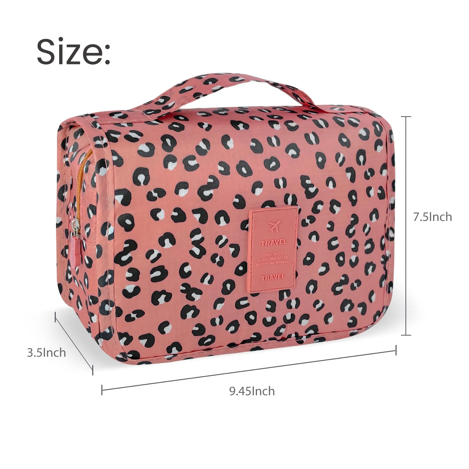 Lcsmaokin Large Capacity Toiletry Bag Travel Bag with Hanging Hook for Men and Women Waterproof Travel Cosmetic Bag Bathroom Storage Bag for Brushes Set,Full-Sized Shampoo,Accessories-Blue Stars