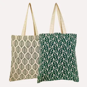 LEAFY LUXE FLAT BAGS – PACK OF 2
