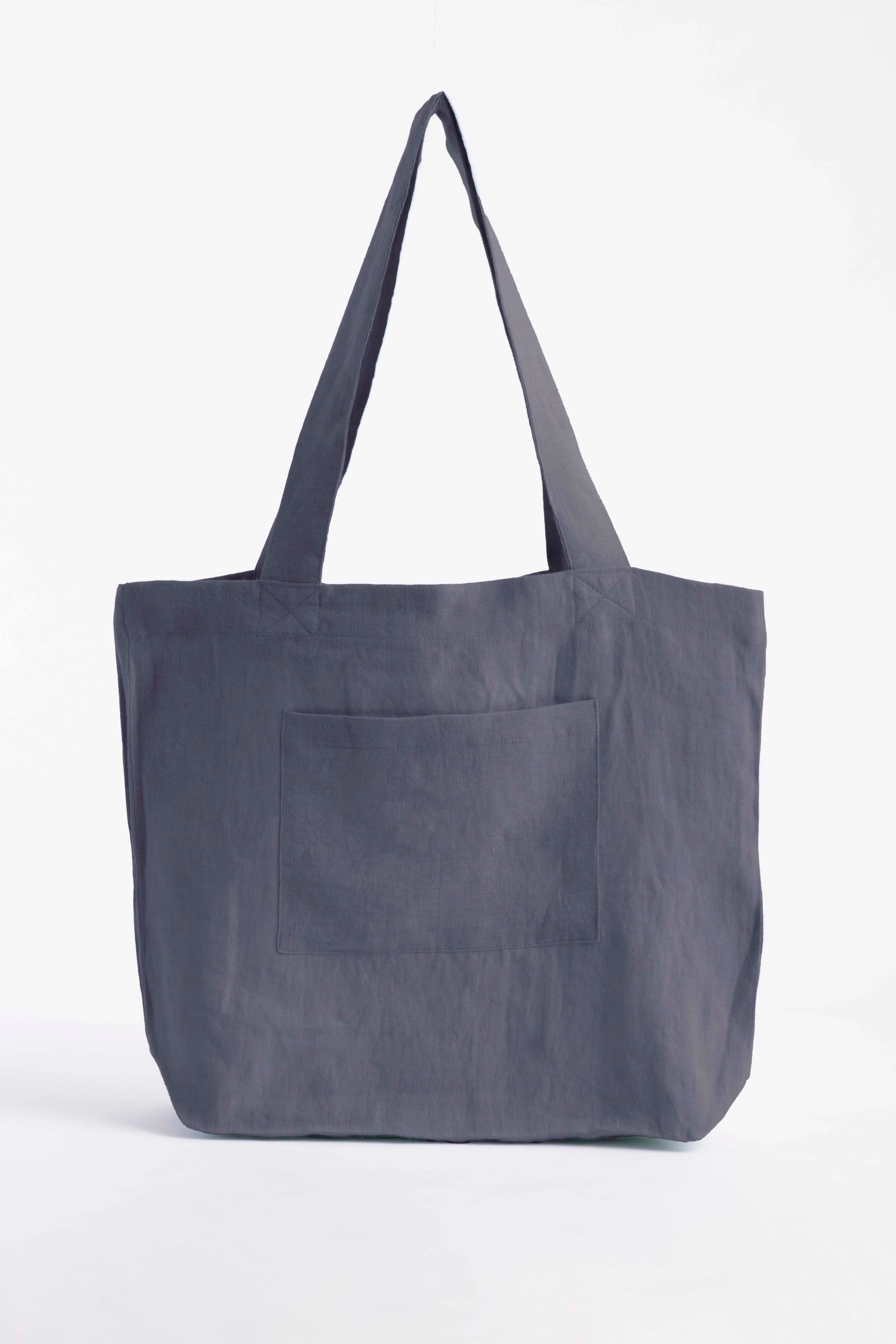 Linen Tote Bag-Dusty Gold