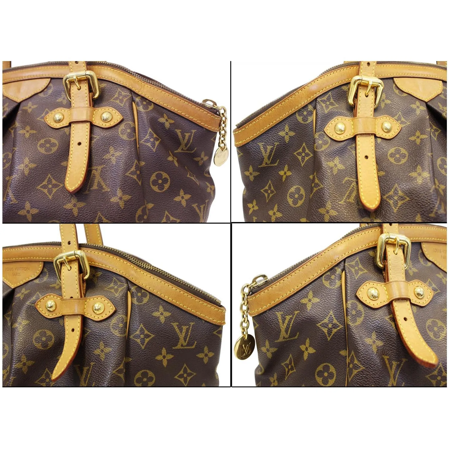 LOUIS VUITTON Tivoli GM Monogram Canvas Brown Shoulder Bag Brown