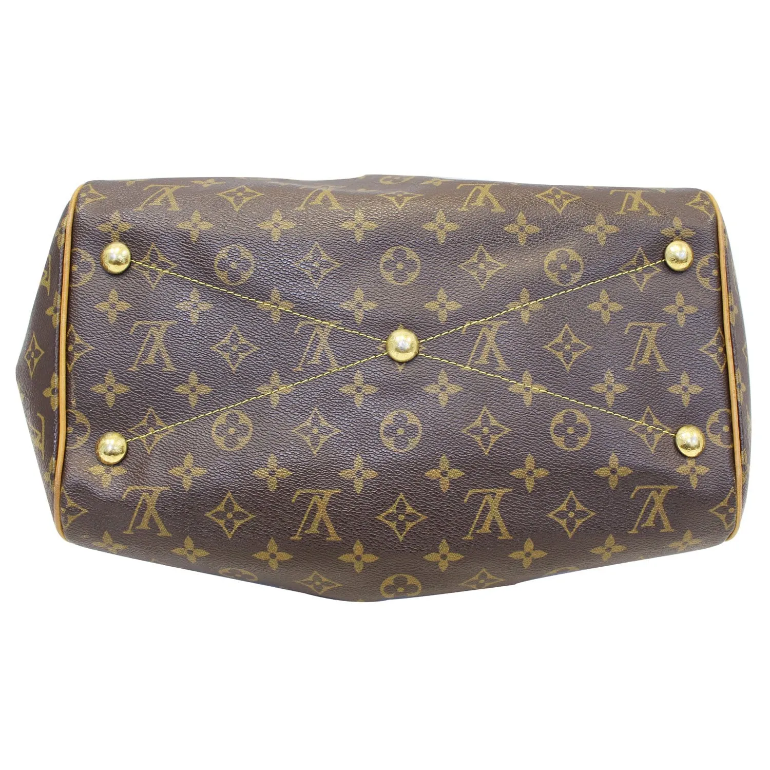 LOUIS VUITTON Tivoli GM Monogram Canvas Brown Shoulder Bag Brown