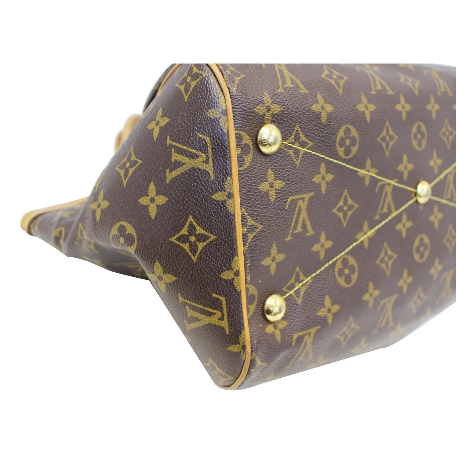 LOUIS VUITTON Tivoli GM Monogram Canvas Brown Shoulder Bag Brown