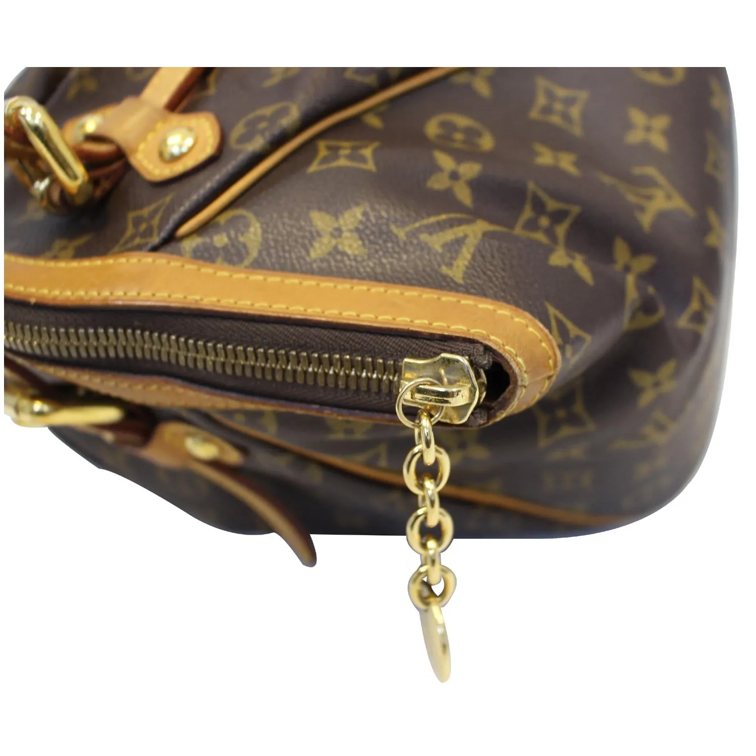LOUIS VUITTON Tivoli GM Monogram Canvas Brown Shoulder Bag Brown