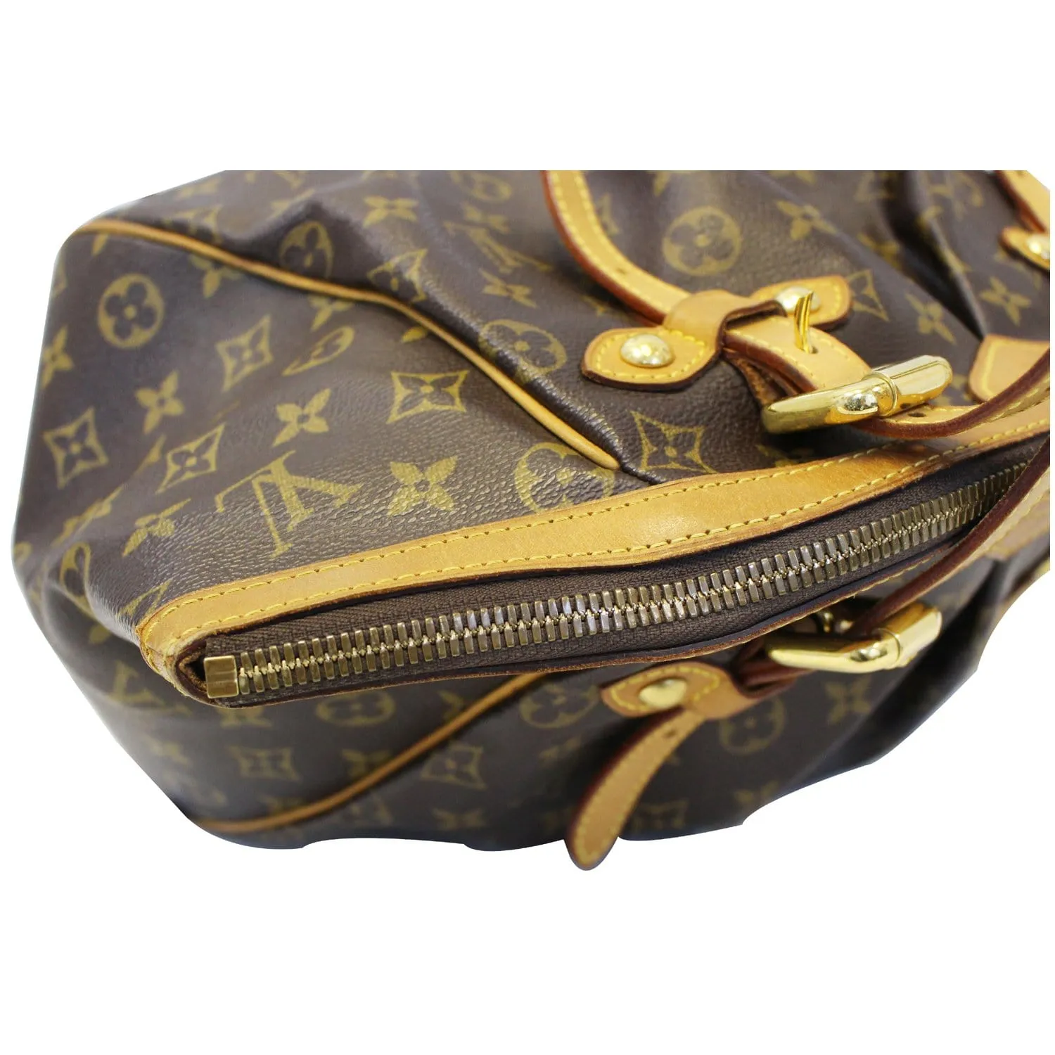 LOUIS VUITTON Tivoli GM Monogram Canvas Brown Shoulder Bag Brown