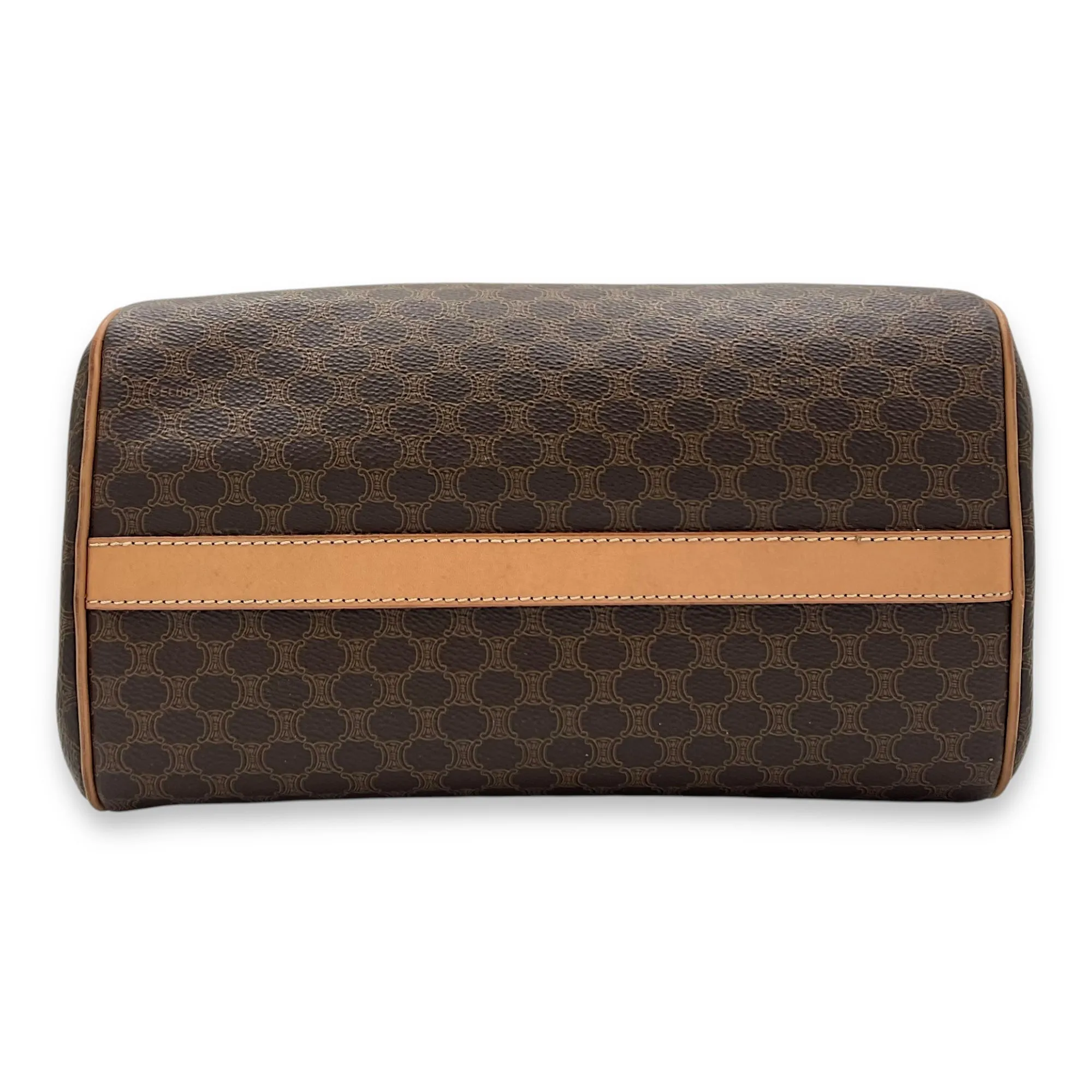 Macadam Tote Bag Brown in Coated Canvas, Gold hardware